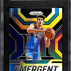 Chet Holmgren 2022-23 NBA Panini Prizm #16 Emergent Silver Prizm Rookie Card - SGC 9.5 Mint Plus Graded