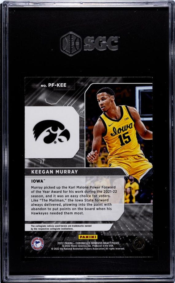 KEEGAN MURRAY 2022-23 PANINI FLUX RC INCOMING INSERT #2 PSA