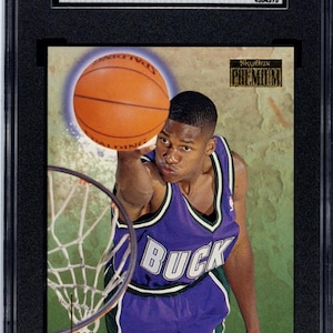 Ray Allen 1996-1997 Skybox Premium #63 Rookie Card SGC 10 Gem Mint Graded NBA Card