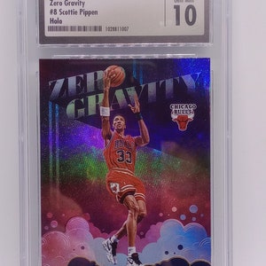 Scottie Pippen 2020-21 Panini NBA Hoops #8 Zero Gravity Holo CSG 10 edelstenen mint gesorteerde basketbalkaart
