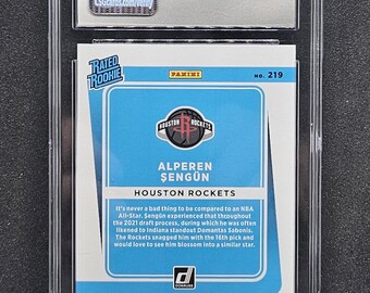 Alperen Sengun 2021 NBA Panini Donruss #219 Rated Rookie Holo