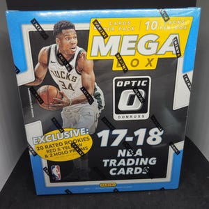 Panini Donruss Optic 2017-18 NBA Basketball Mega Box Exclusivité - NOUVEAU - Garanti 20 Rookies Rouge/Jaune & 2 prix Holo