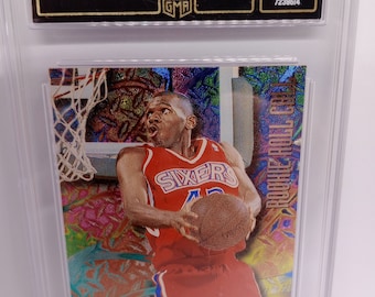 Jerry Stackhouse 1995 Fleer Metal #R8 Rookie Roll Call Rookie Card GMA 9 Mint Plus Graded NBA Card