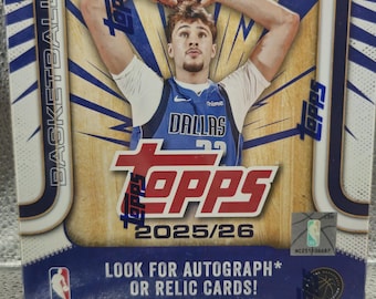 Topps-vlaggenschip 2025-26 NBA-basketbal megabox - nieuwe fabriek verzegeld - 24 inzetstukken - Chase Cooper Flagg Rookie Cards