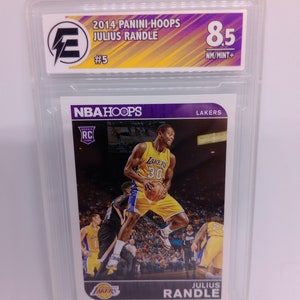 Julius Randle 2014 Panini NBA Hoops #5 Rookie Card Laker Arena Exclusive ECG 8,5 Near Mint Plus Graded NBA Card Rare