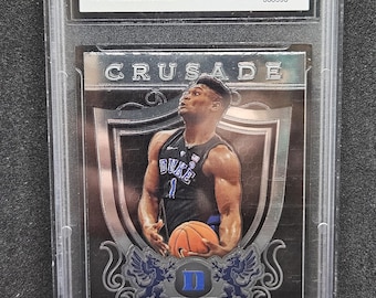 Zion Williamson 2019-20 NBA Panini Prizm Draft Picks #51 Crusade Rookie Card - PGA 10 Gem Mint Graded