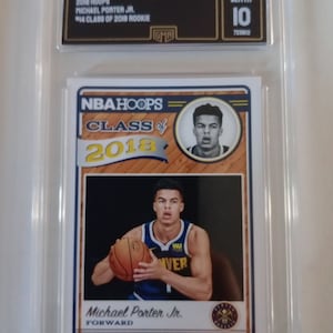 Michael Porter Jr 2018 Hoops #14 Class of 2018 Rookie Card #14 GMA 10 Gem Mint Graded NBA Card