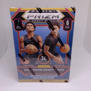 Panini Prizm Draft Picks 2023-24 NBA Basketball Exclusive Blaster Box - Neuf scellé en usine - Pulsar vert Prizms