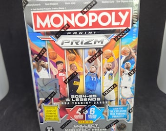 monopoly panini prizm: 2024-25 nba basketball trading cards booster box Panini Monopoly Prizm: 2024-25 and Legends NBA Trading Cards Booster Box | Collect or Use with Monopoly Panini Prizm: NBA Edition Games