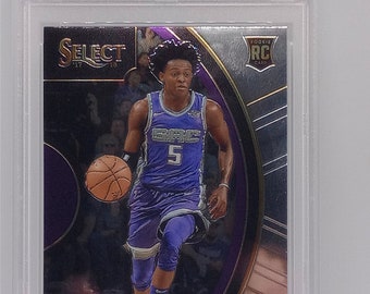 De'Aaron Fox 2017 Panini Select #49 Rookie Card - PSA 10 Gem Mint Graded NBA Card