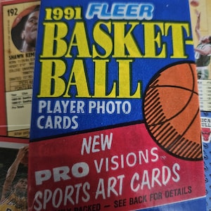 NBA Fleer 1991-92 Serie 1 Basketball Karten - New Factory Versiegelt - 1 Packung 14 Karten - Spieler Fotos