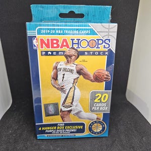 Hoops Panini NBA Hoops Premium Stock 2019-20 Exclusivité boîte à suspension - Neuf scellé en usine - 4 prix Disco violets