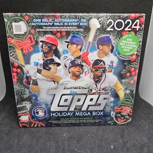 Méga boîte des fêtes Topps MLB Baseball 2024 - Neuve scellée - 1 autographe/relique
