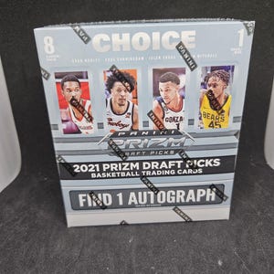 Panini Prizm Draft Picks 2021 NBA Collegiate Choice Hobby Box - Novo Lacrado de Fábrica - 1 Autógrafo