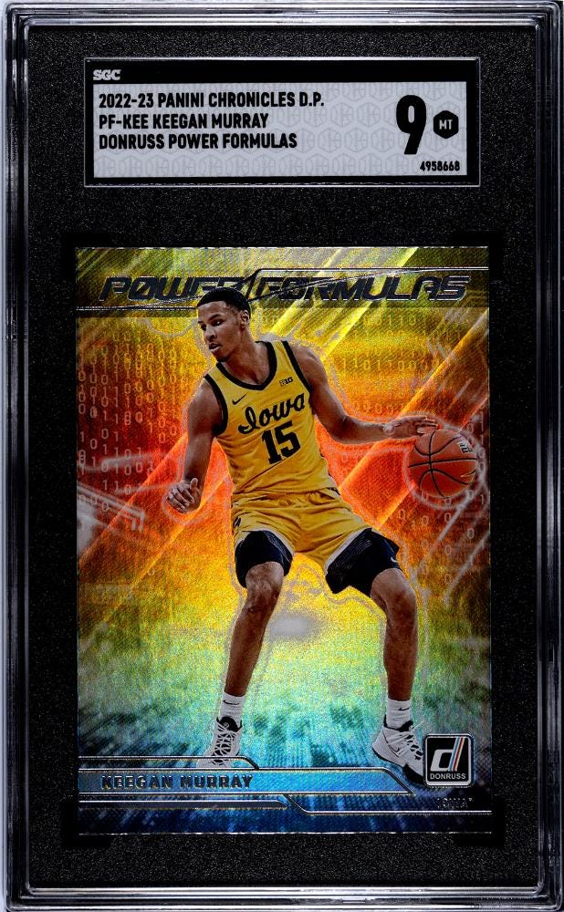 2022-23 Panini Flux #15 Keegan Murray INFLUX Rookie Card