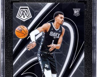 Victor Wembanyama 2023-24 NBA Panini Mosaic #12 "Give & Go" Insert Rookie Card - SGC 10 Gem Mint Graded