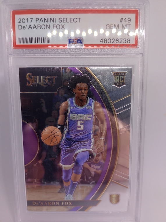 De'aaron Fox 2017 Panini Select #49 Rookie Card - PSA 10 Gem Mint