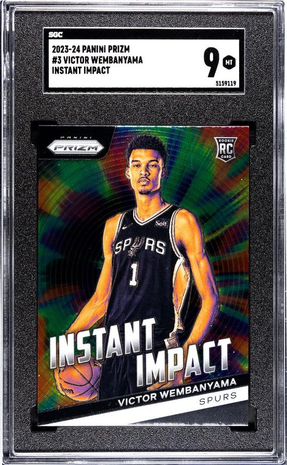 Victor Wembanyama 2023-24 NBA Panini Prizm #3 "instant Impact" Insert Rookie Card - SGC 9 Mint Graded - Etsy Victor Wembanyama 2023-24 NBA Panini Prizm #3 "instant Impact" Insert Rookie Card - SGC 9 Mint Graded - Etsy