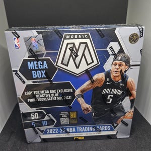 Exclusivité Panini Mosaic 2022-2023 NBA Mega Box - Neuf scellé en usine - 10 parallèles de mosaïque garantis