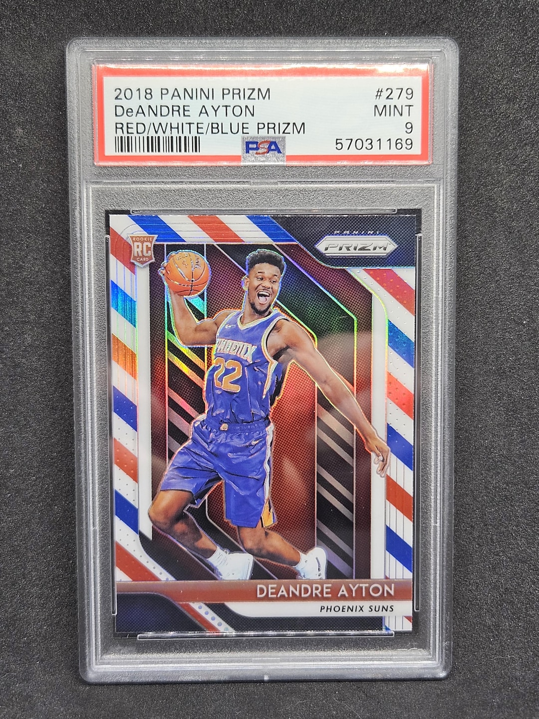 2018 PANINI PRIZM DEANDRE AYTON ROOKIE RC #279 PSA 10 SUNS