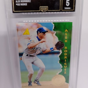 Alex Rodriguez 1995 MLB Pinnacle #132 Rookie Card - GMA 5 EX Graded Card
