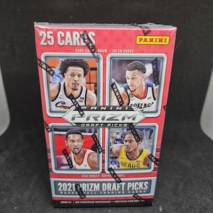 Panini Prizm Draft Picks 2021-22 Cereal Box (25 Cards) - New Factory Sealed - 4 Pulsar Prizms