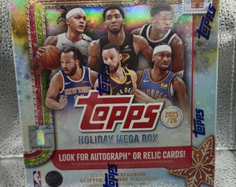 Topps 2025-26 NBA-basketbal, exclusief megadoos feestdagen - nieuwe fabriek verzegeld - 1 extra grote ornamentkaart - Hot Rookies