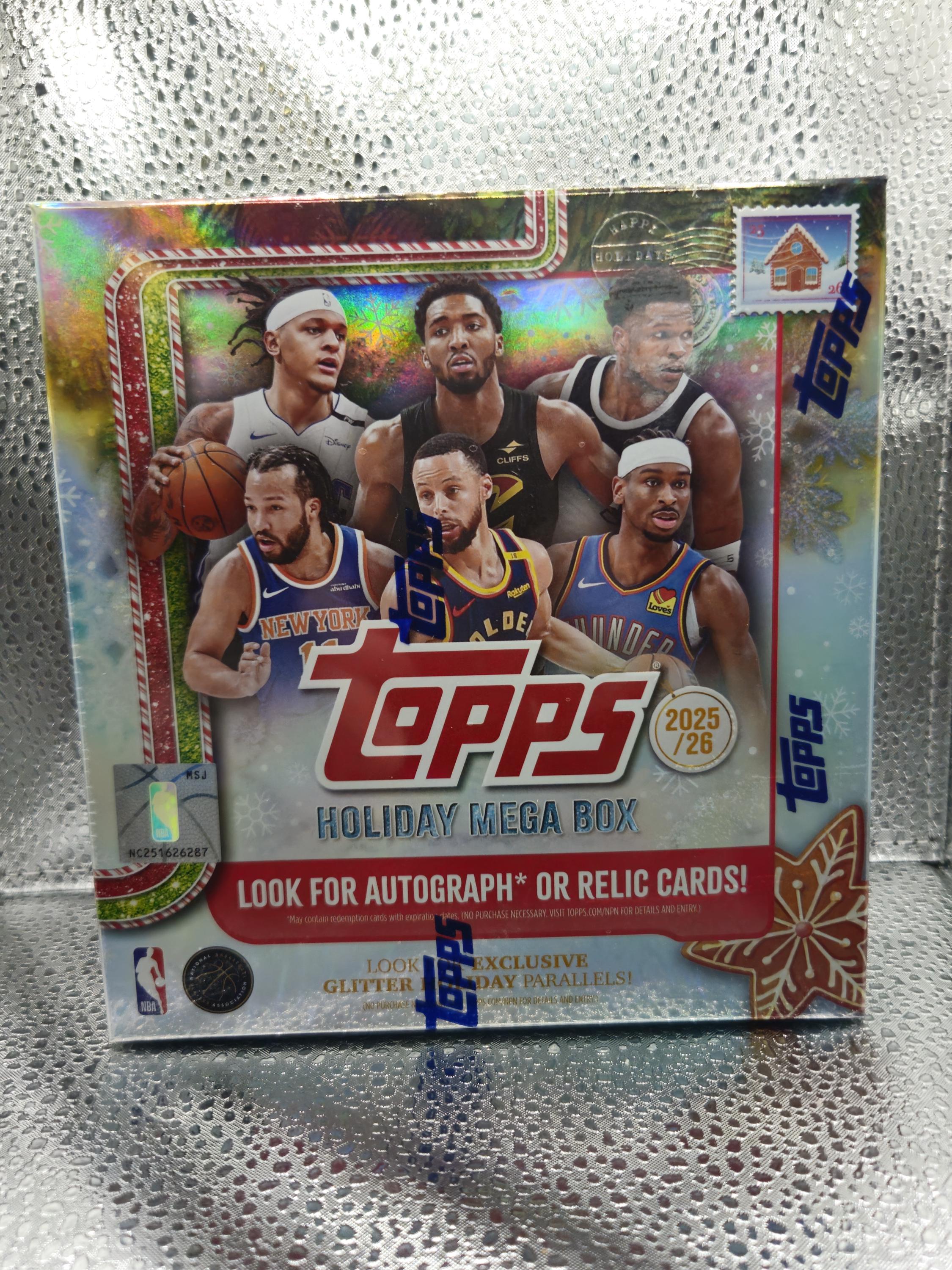 Topps 2025-26 NBA バスケットボール ホリデー メガボックス限定版 