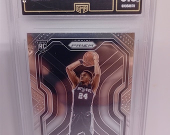 Devin Vassell 2020 Panini Prizm Rookie Karte #252 Rookie GMA 8.5 Mint Plus Gradierte NBA Karte