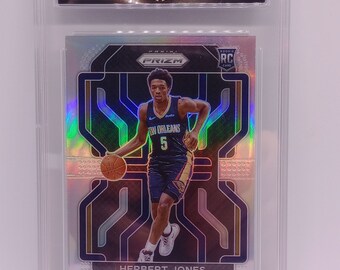 Herbert Jones 2021-22 Panini Prizm #329 Prizm Rookie Card - GMA 8.5 Mint Graded NBA Card