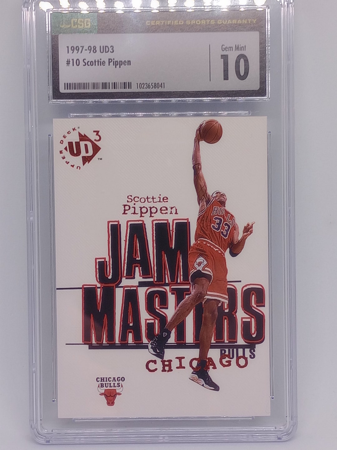 Scottie Pippen 1997-98 Upper Deck UD3 #10 Jam Masters Insert