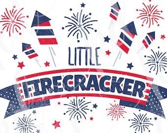 Little Firecracker PNG file, fourth of july png, american png, patriotic PNG file, Independence day, summer PNG file