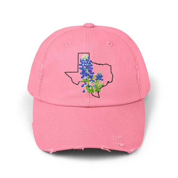 Texas Bluebonnet State Flower on Shape of Texas Unisex  display picture 3