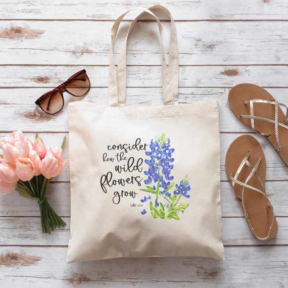 Consider The Wild Flowers {Tote Bag} Consider The Wild Flowers {Tote Bag}