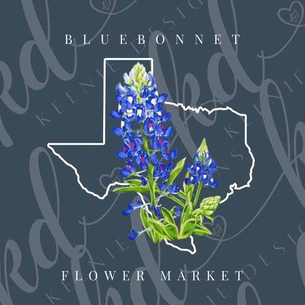 BUNDLE Texas State Flower PnG;  Bluebonnet inside TEXAS text PnG file; four files (for light or dark background); bluebonnet flower market