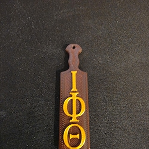 Greek Letter Mini Paddle Keychain – Custom 3D Printed Fraternity/Sorority Gift