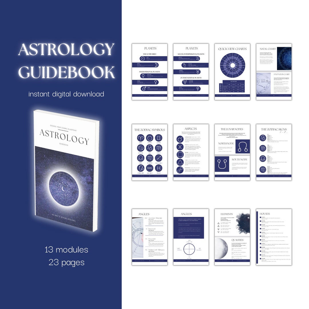 Printable Astrology Guidebook PDF - 13 Modules Essential Astrology ...