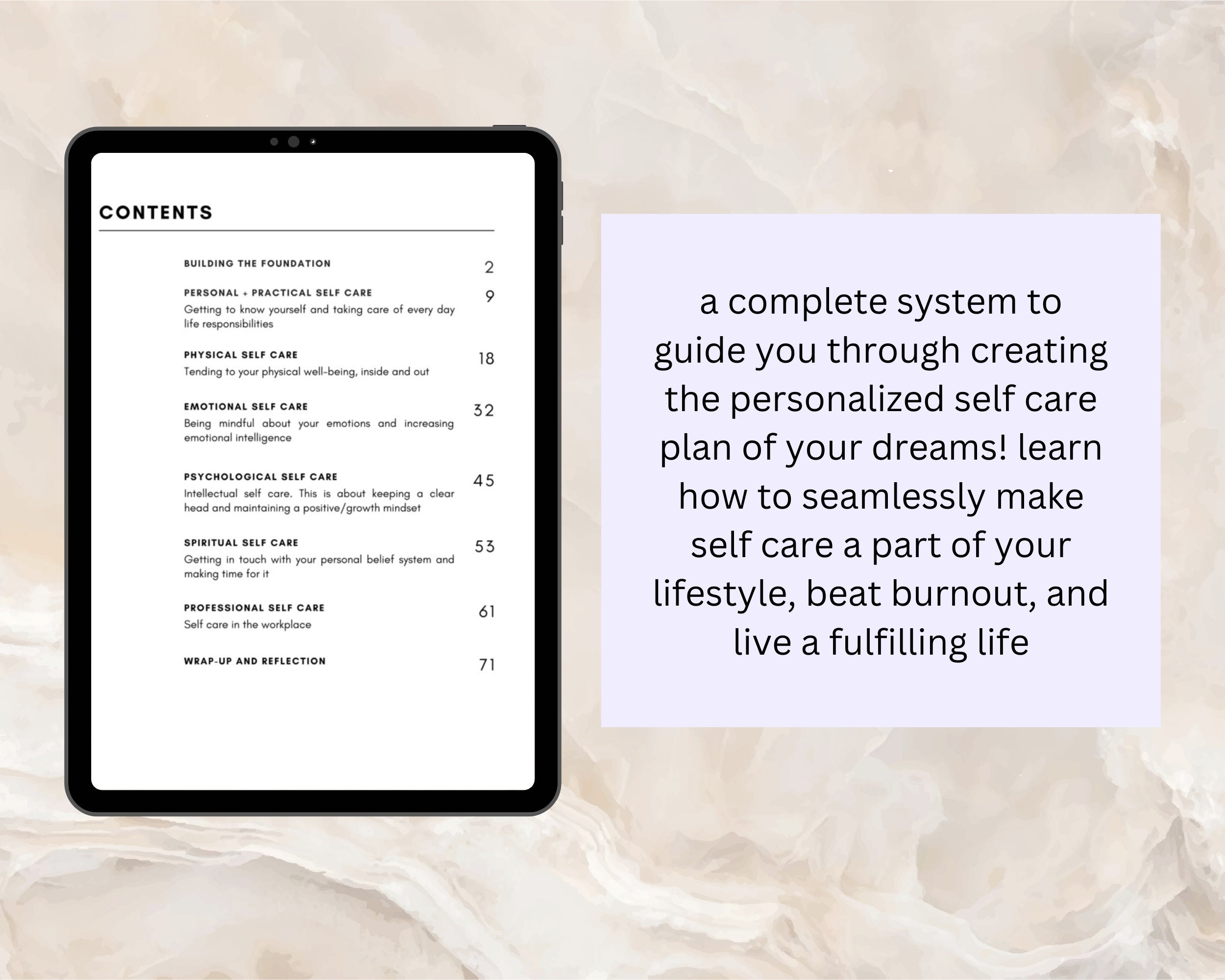 The Creative Art of Self Care Digital Workbook, Self Care Planner, Self ...