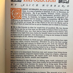 1927 1st Edition The Note Book Of Elbert Hubbard: Mottos, Epigrams, Short Essays, Passages, Orphic Sayings and Preachments image 4