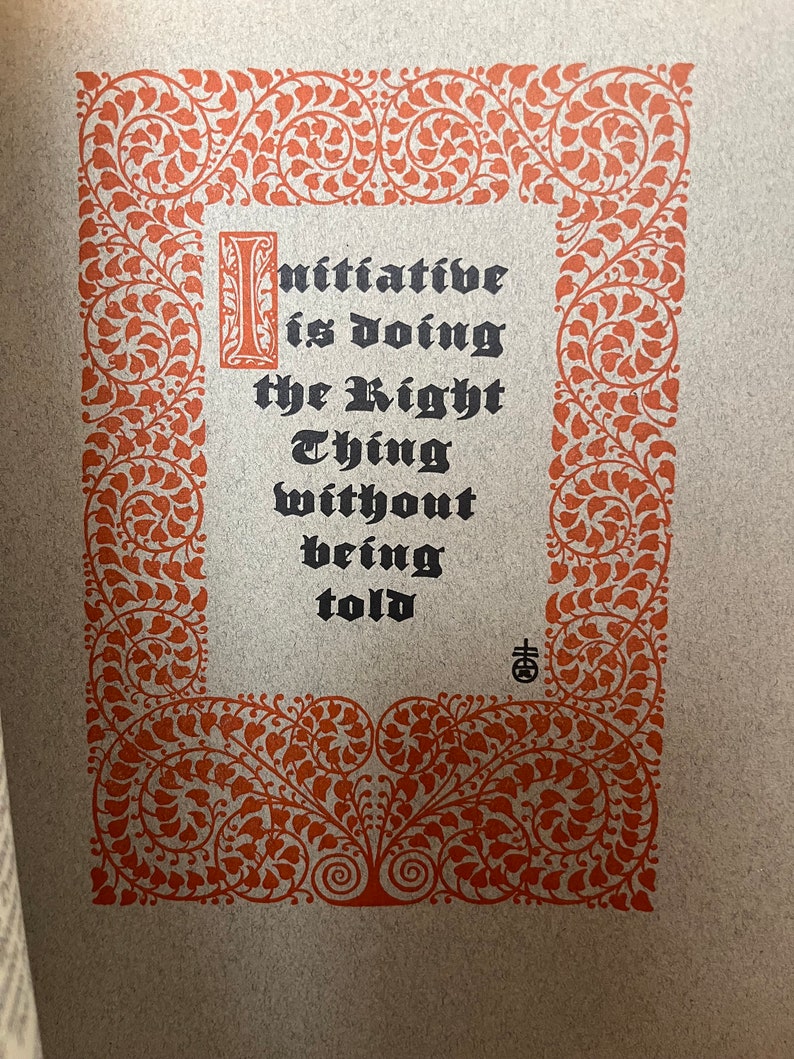 1927 1st Edition The Note Book Of Elbert Hubbard: Mottos, Epigrams, Short Essays, Passages, Orphic Sayings and Preachments image 8
