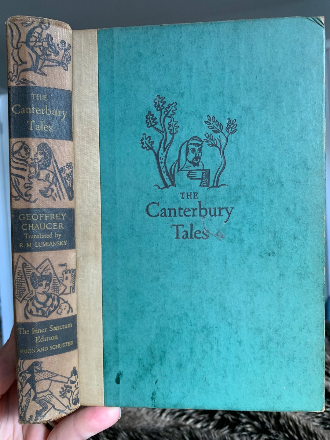1948 the Canterbury Tales of Geoffrey Chaucer. Etsy