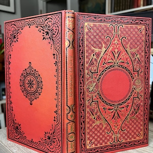 1880 French Cartonnage. La Confiance En Dieu. Cartonnage Romantique.