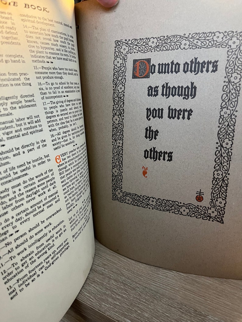 1927 1st Edition The Note Book Of Elbert Hubbard: Mottos, Epigrams, Short Essays, Passages, Orphic Sayings and Preachments image 9