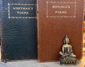The Poems of Walt Whitman (1902) & The Poems of Rudyard Kipling (1928).
