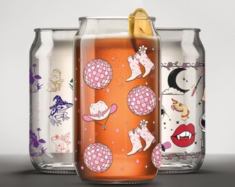 コケット カウガール 16 オンス ガラス 彼女へのギフト サザン カウボーイブーツ ディスコ