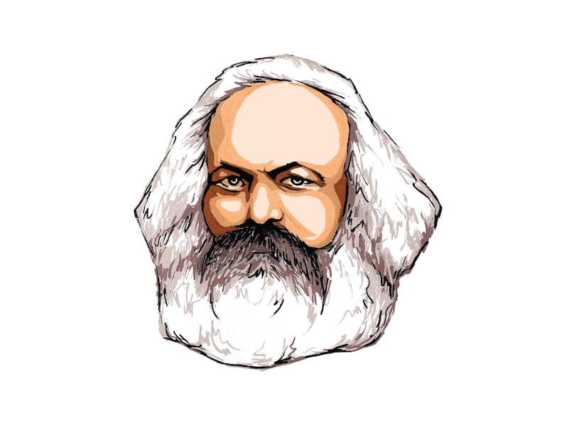 Karl Marx Sticker - Etsy