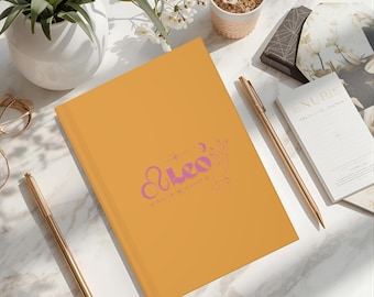 Leo Journal, Leo Notebook, Astrology Journal, Astrology Notebook for Manifestation, Moon Phase Journal, Gift for Her, Leo Gift