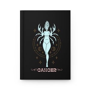 Cancer Zodiac Journal, Astrology Journal, Cancer Notebook, Cancer Birthday