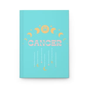 Cancer Zodiac Journal, Astrology Journal, Cancer Notebook, Cancer Birthday