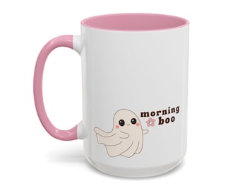Colorful Mug, Funny Coffee Mug, Coffee Lover Gift, Gift for her, Morning Boo Morning Brew Mug 15oz